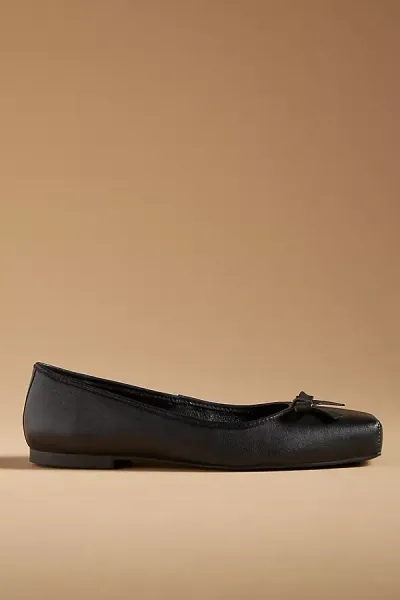 Maeve Square-toe Ballet Flats In Black