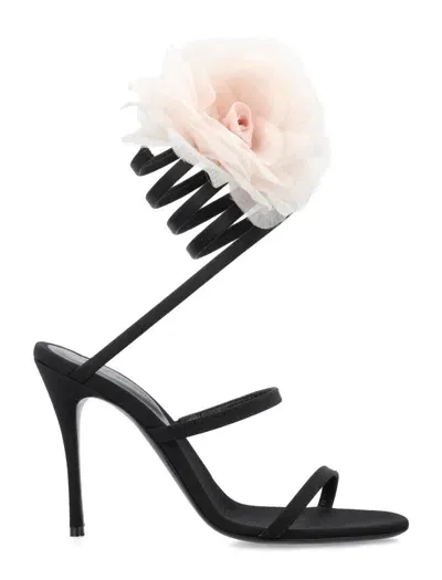 Magda Butrym Spiral Sandal Rose In Black