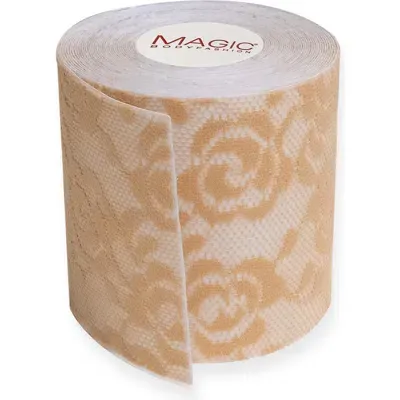 Magic Bodyfashion Luxury Lace Breast Tape Roll In Caramel