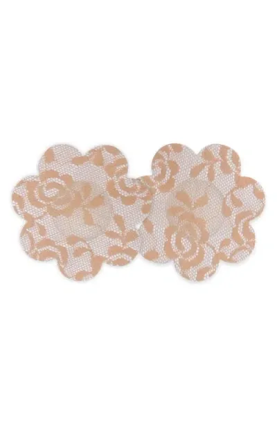 Magic Bodyfashion Luxury Lace Secret Covers 5-pack Breast Petals In Caramel