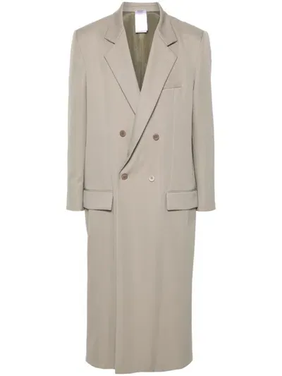 Magliano Double-breasted Trench Coat In Neutrals