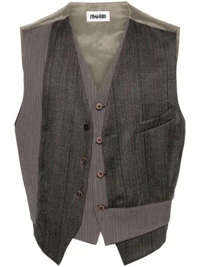 Magliano Double Waistcoat In Brown