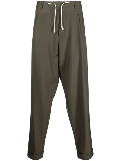 Magliano Drawstring-fastening Cotton Trousers In 6