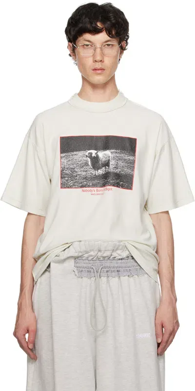 Magliano Off-white Pecora T-shirt In 01