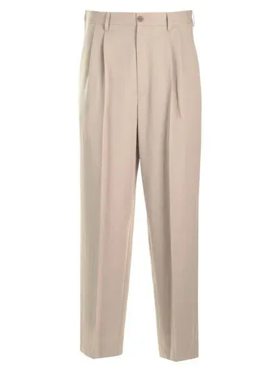 Magliano Classic Wool Tailored Pants In Beige