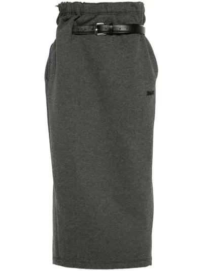 Magliano Provincia Midi Skirt In Grey