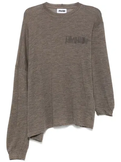 Magliano Signature Twisted T-shirt In Gray