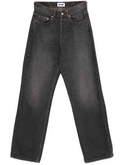 Magliano Super Huge Flattone Jeans In Black