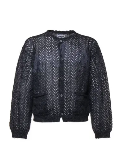 Magliano Wool Cardigan In Black