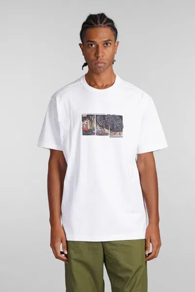 Maharishi Cyber Skeleton T-shirt In White