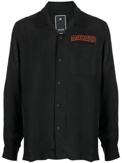 Maharishi Year Of The Rabbit-embroidered Shirt In Black