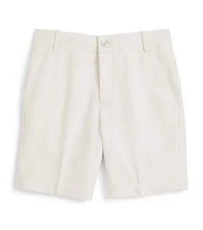 Maison Ava Kids' Parker Tailored Shorts In Ivory