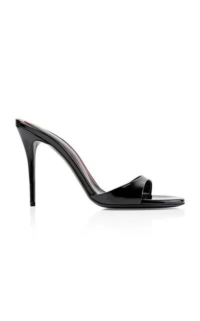 Maison Ernest Lidylle Patent Leather Mules In Black