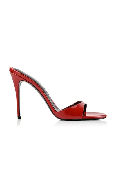 Maison Ernest Lidylle Patent Leather Mules In Red