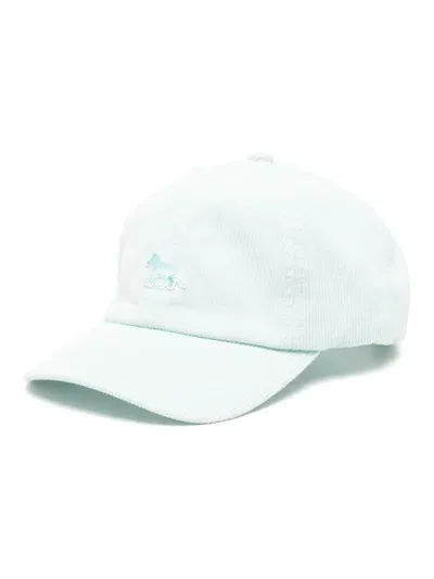 Maison Kitsuné Baby Fox 6p Cap In Light Blue