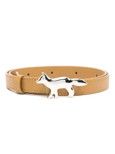 Maison Kitsuné Baby Fox Belt In Neutrals