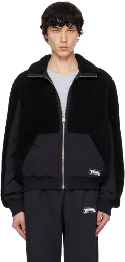 Maison Kitsuné Black Flash Fox Fleece Jacket