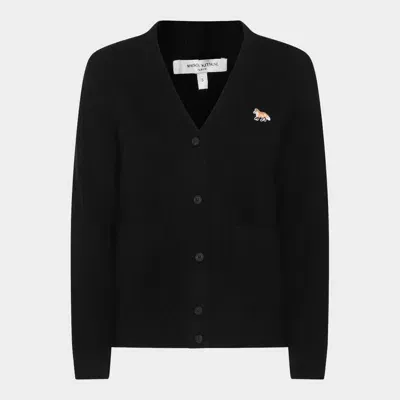 Maison Kitsuné Black Wool Knitwear