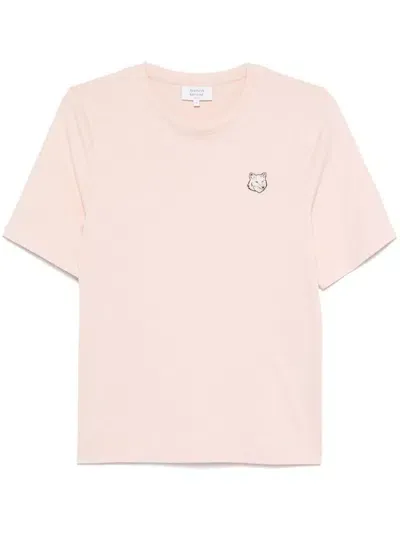 Maison Kitsuné Bold Fox Head T-shirt In Pink & Purple