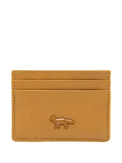 Maison Kitsuné Cloud Cardholder In Yellow