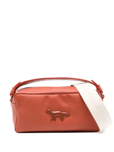 Maison Kitsuné Cloud Trousse Shoulder Bag In Orange