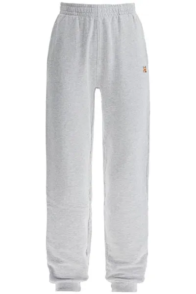 Maison Kitsuné Fox Head Jogging Pants In Grey