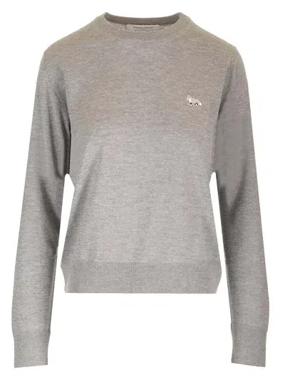 Maison Kitsuné Regular Fit Jumper In Grey