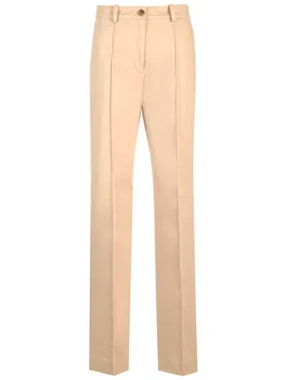 Maison Kitsuné Slim Fit Chino Trousers In Beige