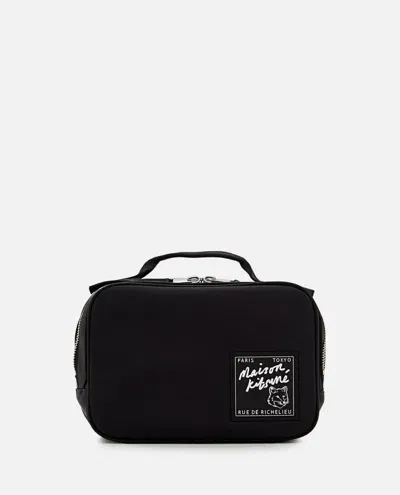 Maison Kitsuné The Traveller Belt Bag In Black