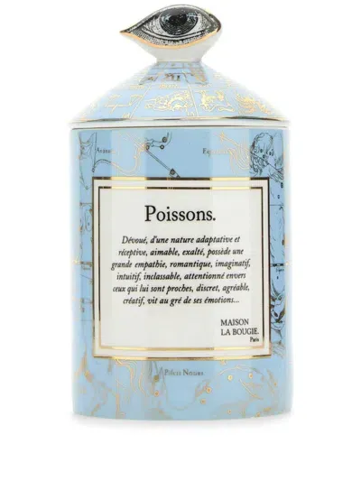 Maison La Bougie Poisson Scented Candle In Blue