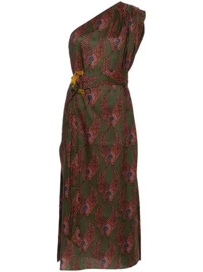 Maison La Plage Ravello Midi Dress In Green