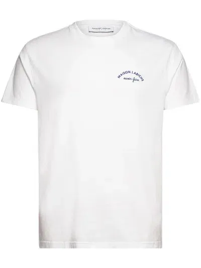 Maison Labiche Embroidered Logo T-shirt In White