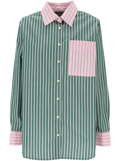 Maison Labiche Shirts In Pop Patch Pink