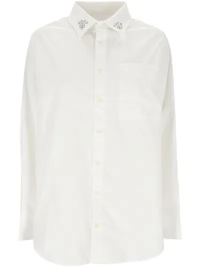 Maison Labiche Shirts In Poplin White