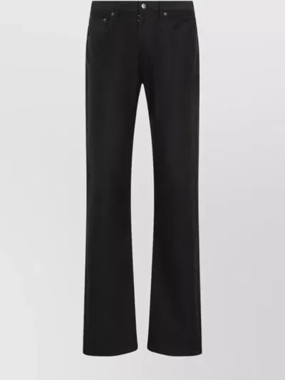 Maison Margiela 5 Pockets Straight Leg Trousers In Black