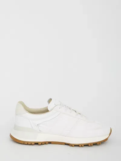 Maison Margiela Lace Up Sneakers In White