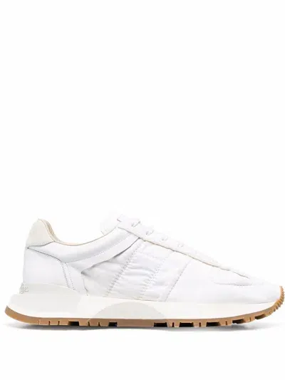 Maison Margiela Women Leather Sneakers In White