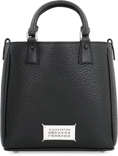 Maison Margiela 5ac Leather Tote In Black