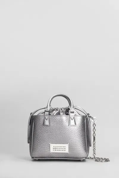 Maison Margiela 5ac Shoulder Bag In Silver Leather