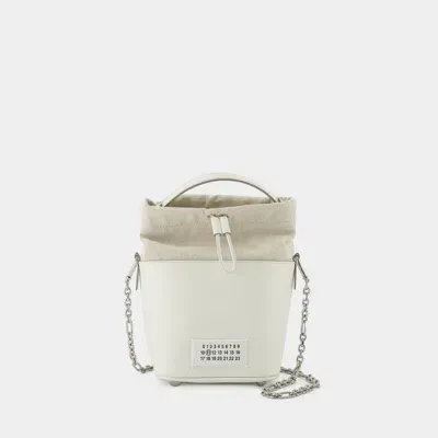 Maison Margiela 5ac Small Hobo Bag In White