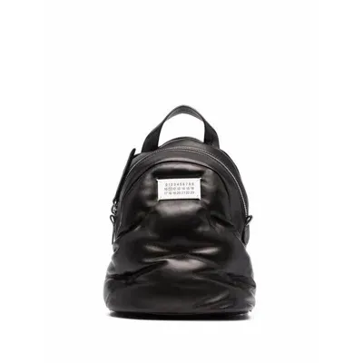 Maison Margiela Quilted Glam Slam Backpack In Black