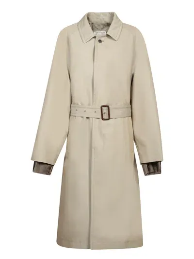 Maison Margiela Beige Wool Over Trench