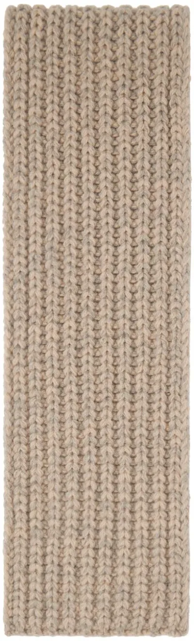 Maison Margiela Beige Wool Scarf In 002f Beige/light Gre