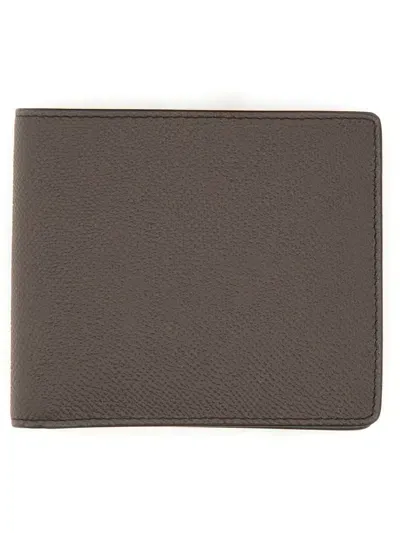 Maison Margiela Bi-fold Four Stitches Wallet In Brown