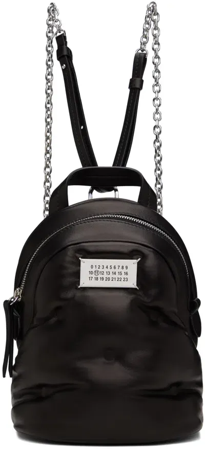 Maison Margiela Black Glam Slam Backpack In T8013 Black