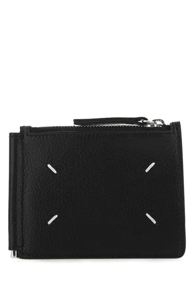 Maison Margiela Black Leather Card Holder In T8013