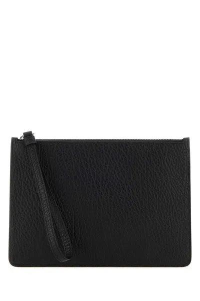 Maison Margiela Black Leather Clutch