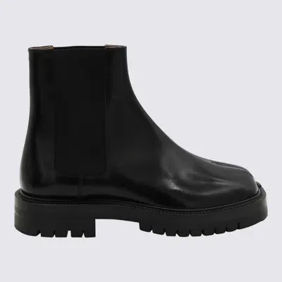 Maison Margiela Black Leather Tabi Boots