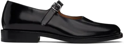 Maison Margiela Black Tabi City Mary-jane Loafers In H8396 Black