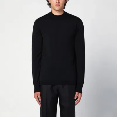 Maison Margiela Black Wool Crew-neck Jumper